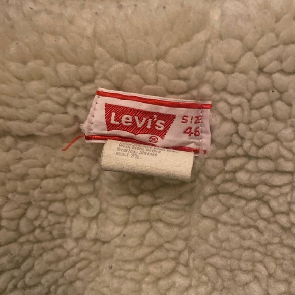 Vintage Insulated Orange Tab Levi’s Denim Jacket Size 46(See Measurements) - Picture 7 of 9